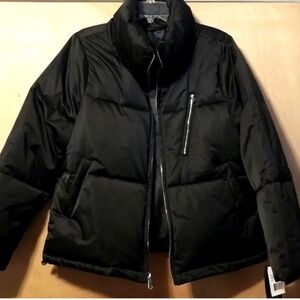 Sage, Satin Puffer Jacket